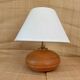 Terracotta lamp, 2M fabric cable, cotton shade.