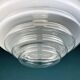White mid-century Italian pendant lamp by Mazzega, 1970s.