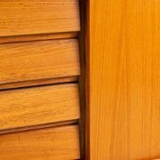 Bosteels Meubelen unique small sideboard walnut Belgium 1960