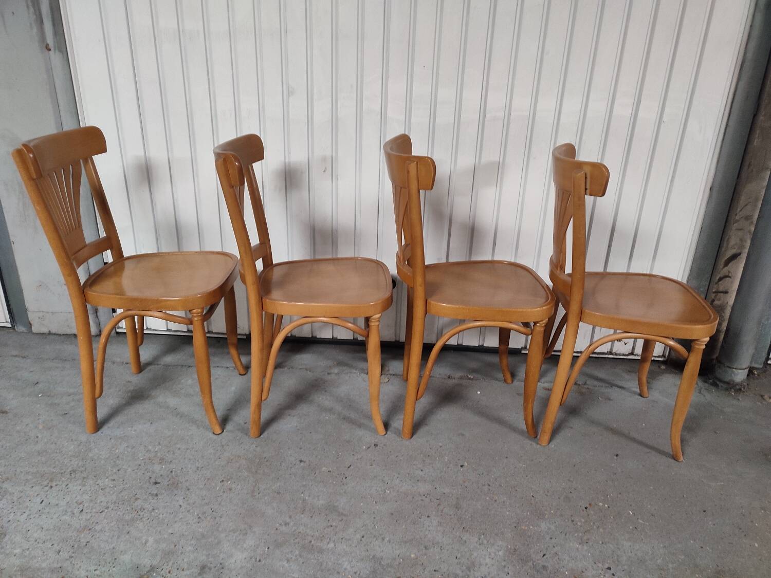 4 vintage bistro chairs