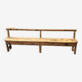 Old wooden refectory bench, 19th C.