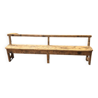 Ancien banc de réfectoire en bois, XIXÈME