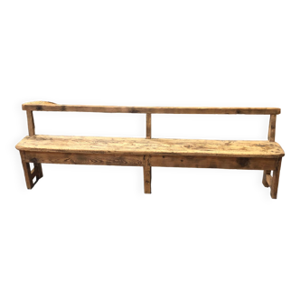 Old wooden refectory bench, 19th C.
