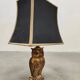 Vintage brass owl lamp Loevsky & Loevsky 1970s