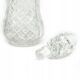 Carafe, Art Deco, crystal, Sweden, 1950s