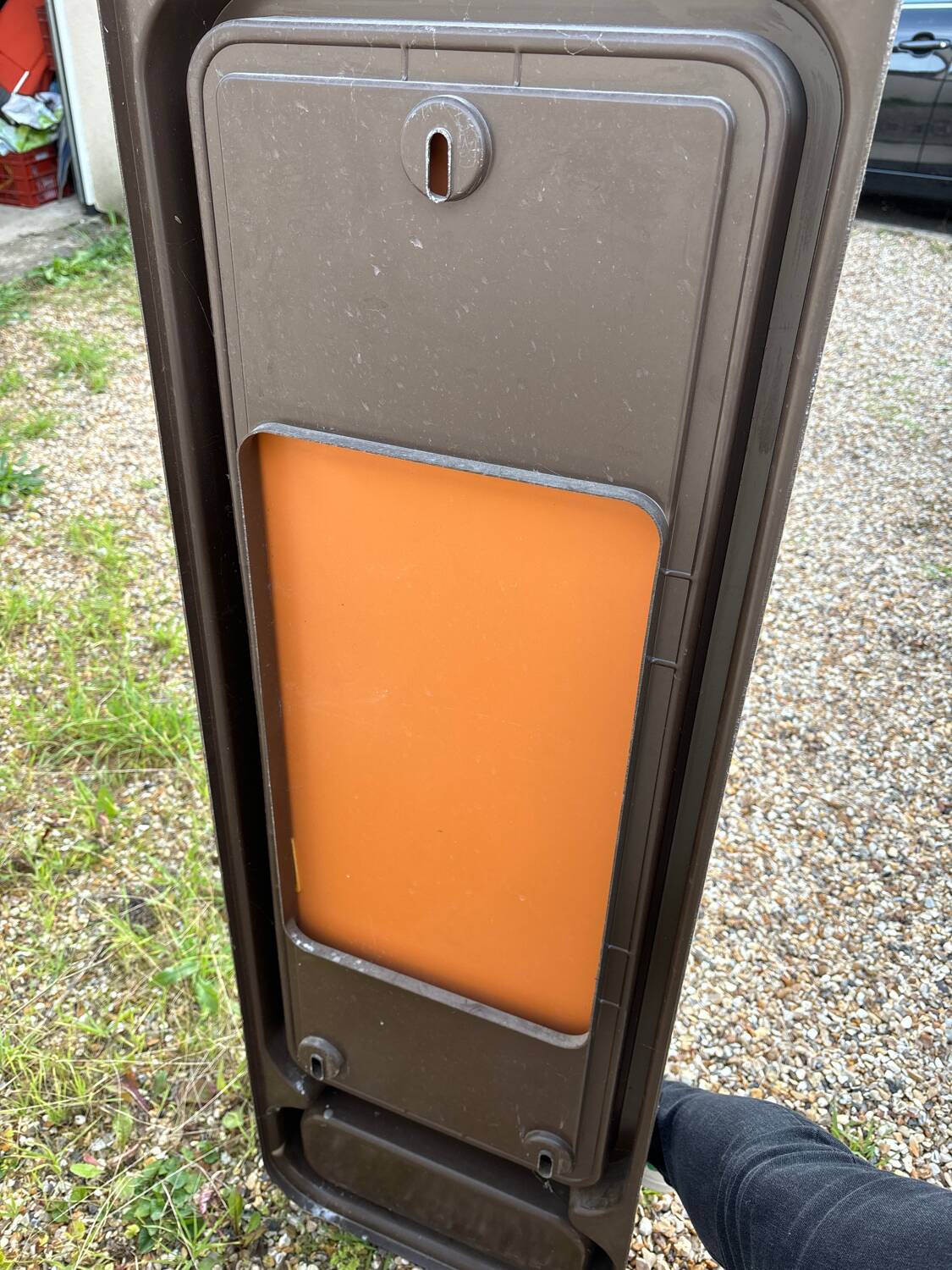 Vintage thermoformed plastic mirror