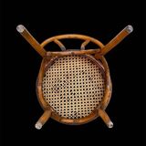 Bistro chair Horgen Glaris in curved wood and caning, Switzerland, circa 1900.