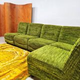 Eléments d'assise de canapé modulable vintage 'Vert forêt'