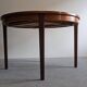 Scandinavian extendable round teak table, 50s-60s