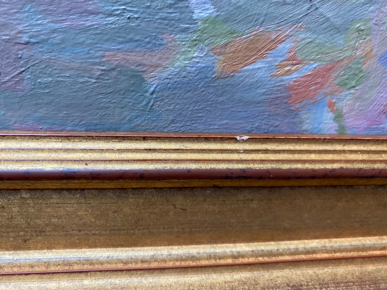 Antique painting, Still life with wild flowers, signed, 20th century