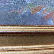 Antique painting, Still life with wild flowers, signed, 20th century