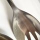 Salad servers with bamboo handles
