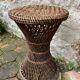 Tabouret diabolo en cannage vintage