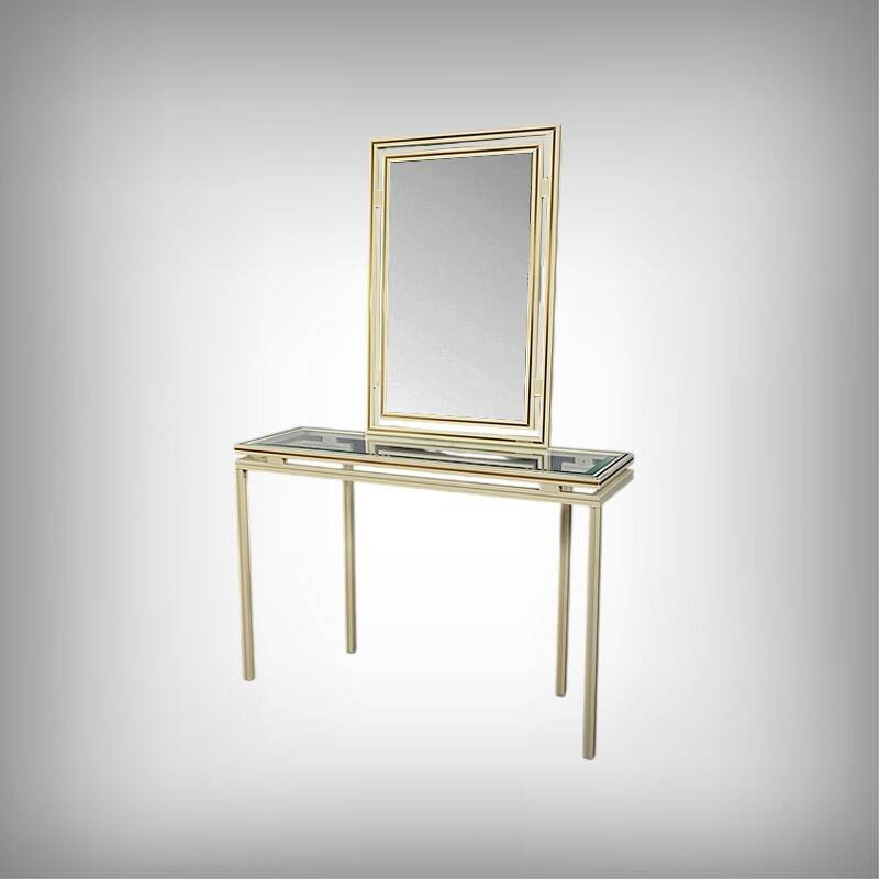 Ensemble Miroir & Console, signés Pierre Vandel – 1970