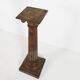 Antique carved wood Corinthian Column or pedestal, France ca. 1890