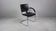 Set of 4 vintage tubular steel lounge chair