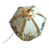 small vintage Tiffany stained glass style lamp