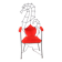 Fauteuil en fer « hippocampe »