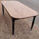 Louis Philippe style oval patinated bistro farm table - 1m90