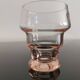 Lot de  10 verres rose vintage