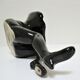 Anthropomorphic ashtray legs ceramic black design 80s