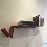 Lacquered metal shelf