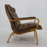 1970s Yngve Ekström "Contino" Leather Armachair,Sweden