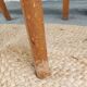 3 wooden bistro chairs
