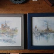 Paris watercolor print "Bernadette Voz"