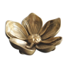 Art Nouveau-style brass flower ashtray