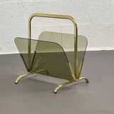 Porte revue en laiton et verre