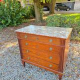Louis XVI Style Mahogany Chest of Drawers, 19th Century