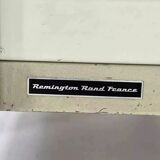 1950s industrial desk in metal and wood Remington Rand Fran