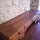 Solid walnut graduated desk