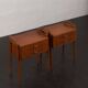 Paire de deux tables de chevet danoises attr. à Carl Aage Skov, Danemark, années 1960