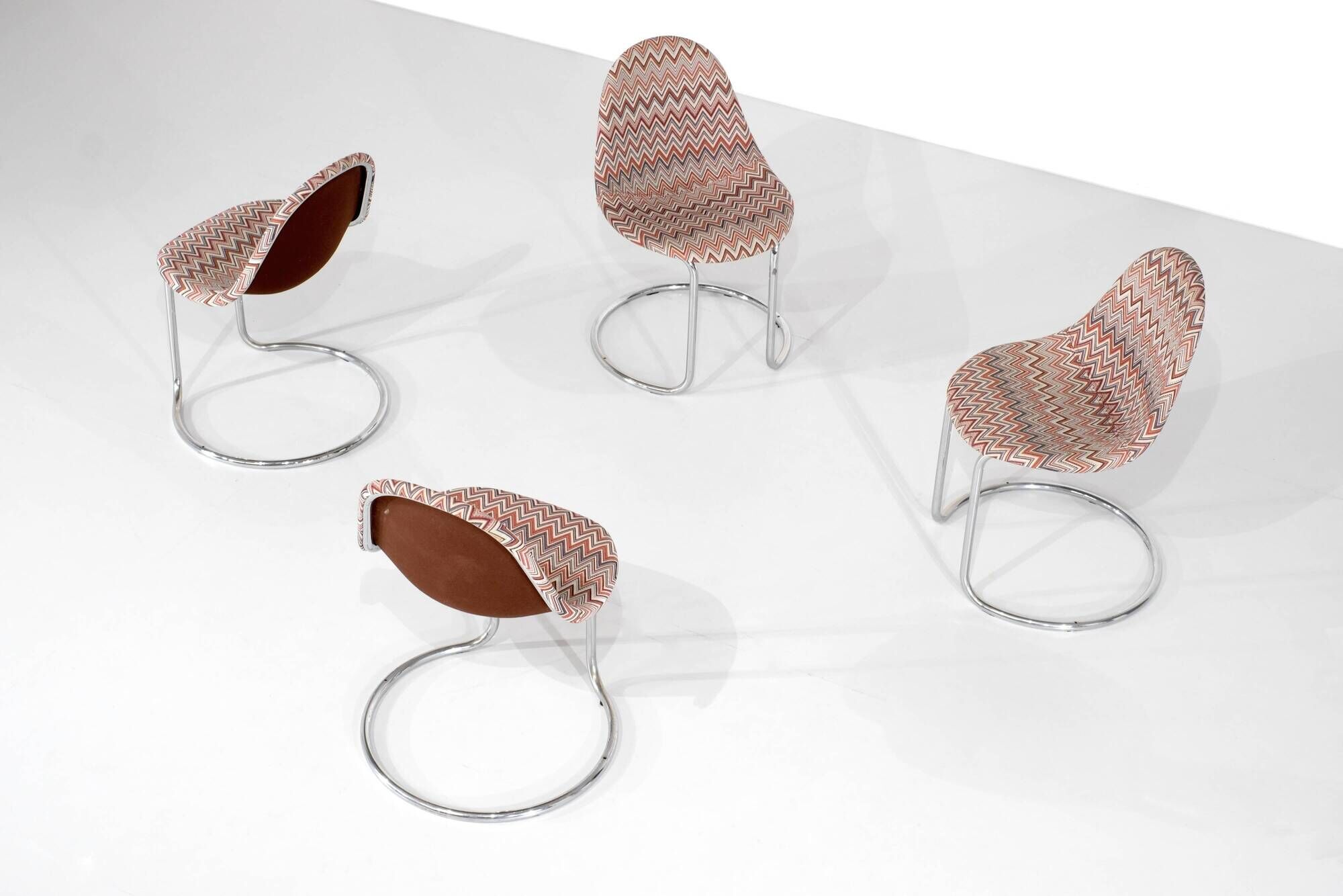 Set of "Maia" chairs by Giotto Stoppino for Bernini, Italy 1970s