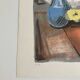 Lithographie signée Georges Lambert - Nature Morte - 1954