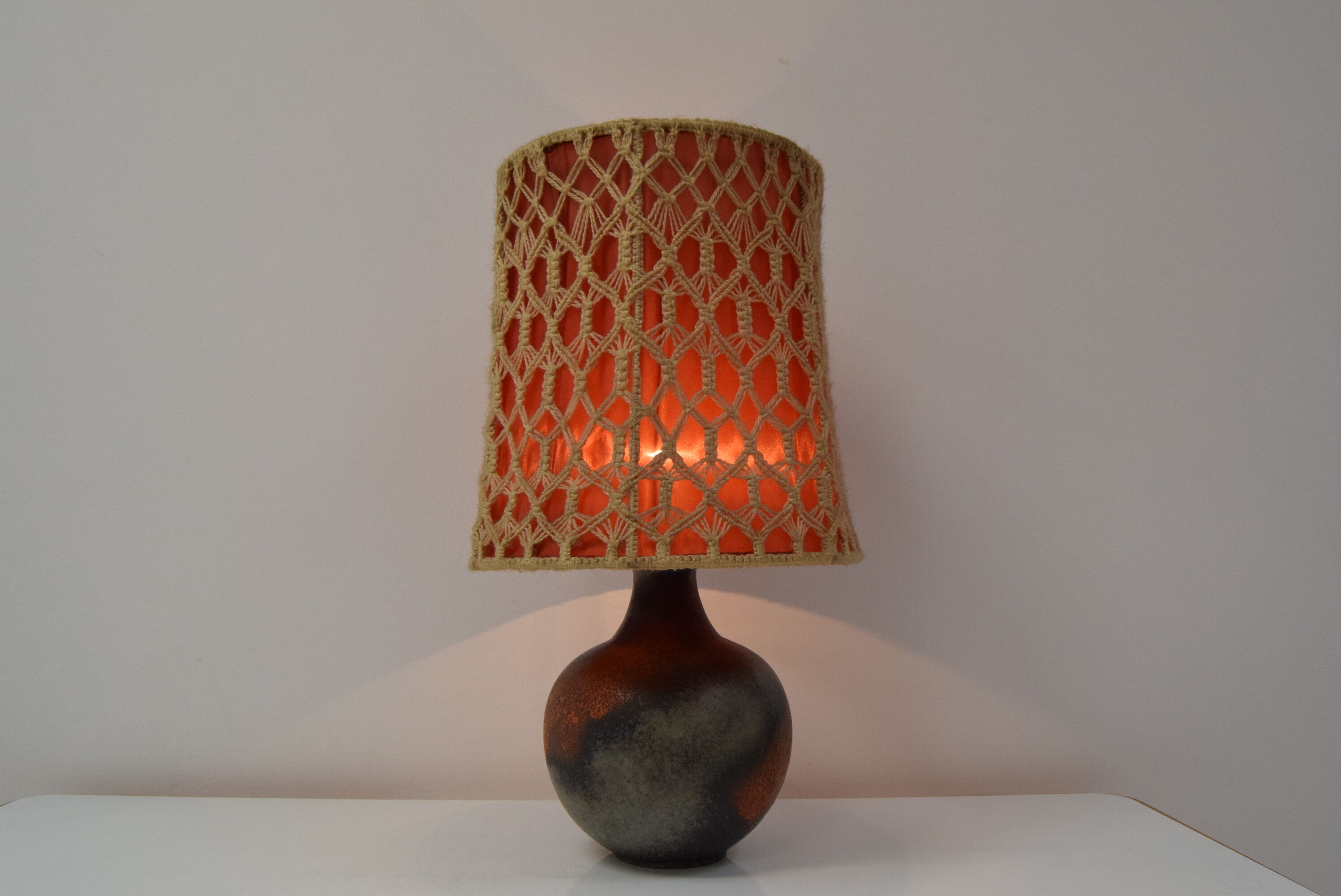 Mid-century Ceramic Table Lamp,1970's.