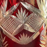 Baluster vase - cut blown crystal