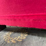Pair of Red Velvet Art Deco Club Armchairs