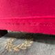 Paire de fauteuils club art déco velours rouge