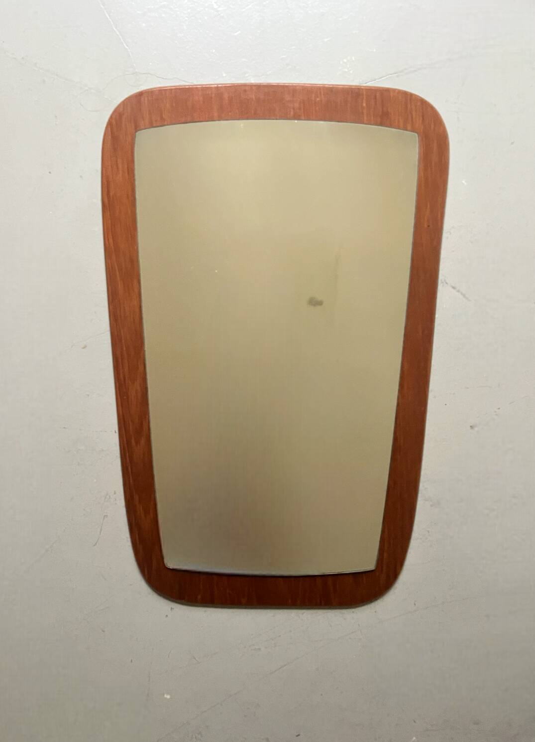 Scandinavian teak wood mirror, circa 1950 / 1960