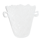 Seau à glaçons en verre taillé