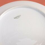 3 flat plates Porcelain of Limoges France "Crane ashy" ...