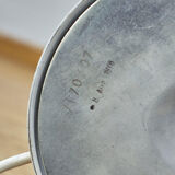 White and copper vintage lamp