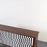 Mid-Century Op-Art Sideboard, 1960s.