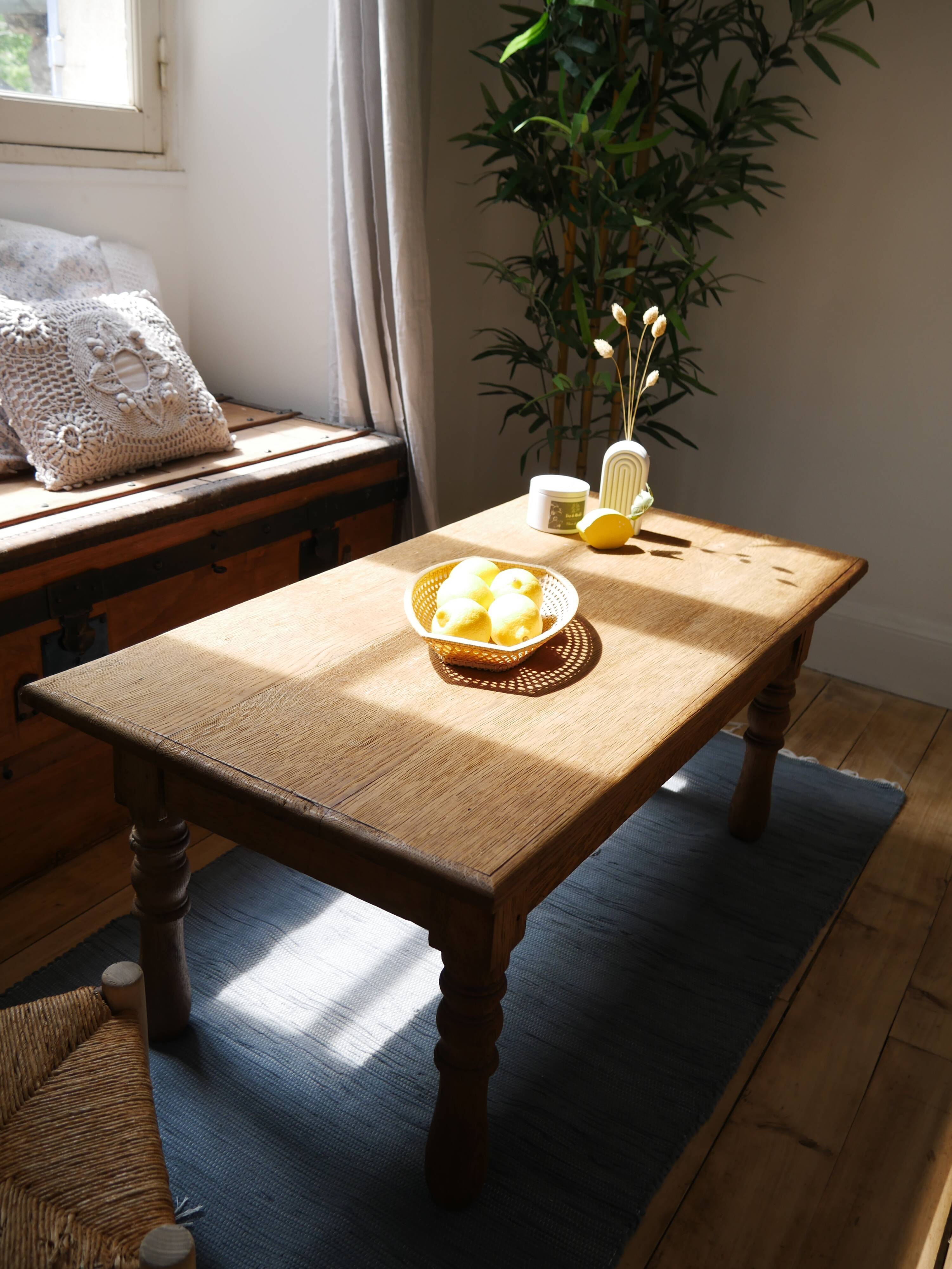 Oak coffee table