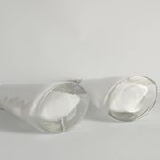 Large White Crystal Glass Table Lamps, Carl Fagerlund, Orrefors, 1960, Set of 2
