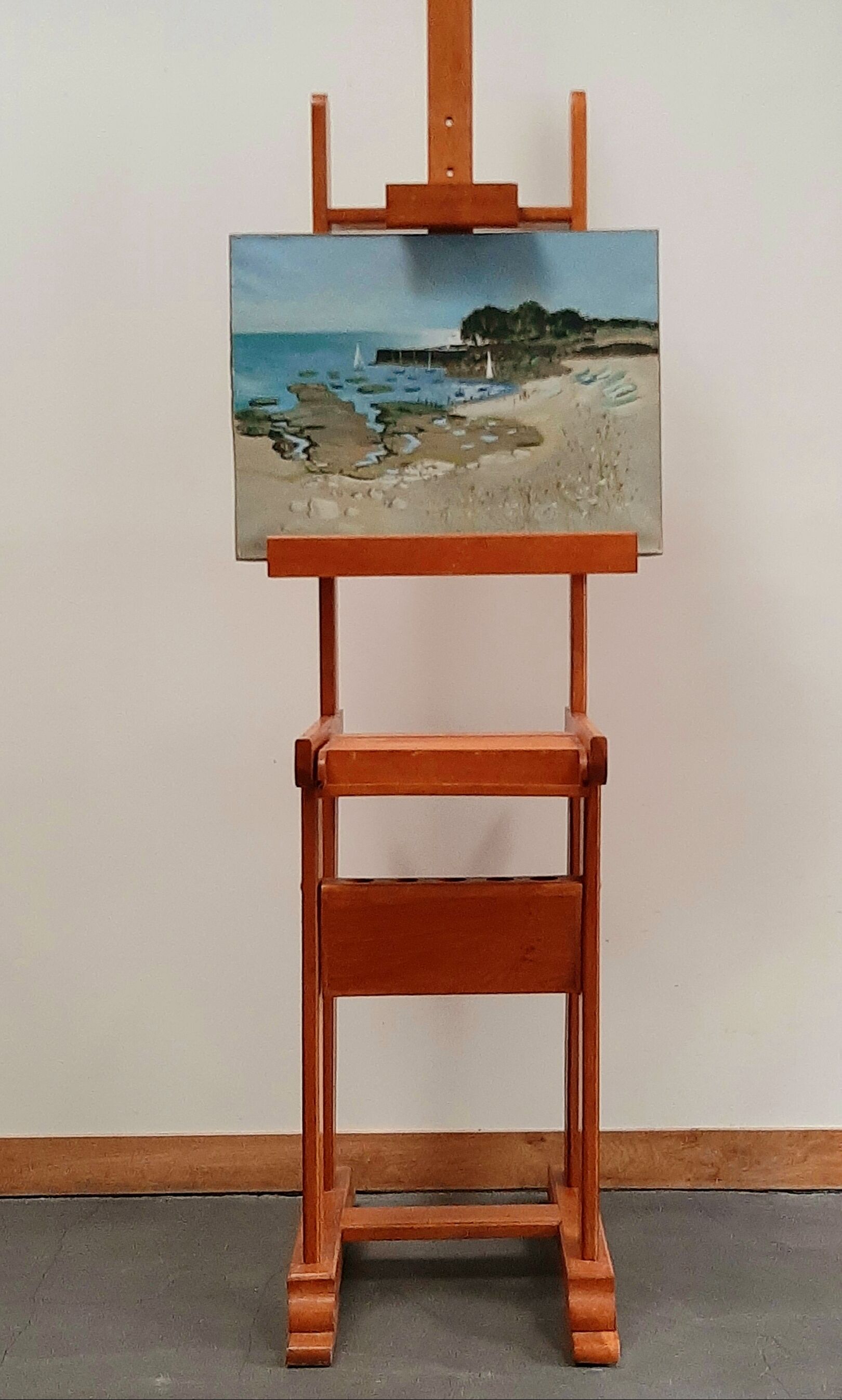 Landscape sea Brittany signed