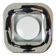 Square white ashtray Ico Parisi, chrome and melamine by Lamperti, Italy, 1970s.